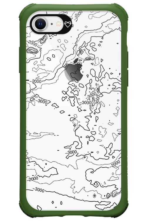 Contour Map - Apple iPhone 8
