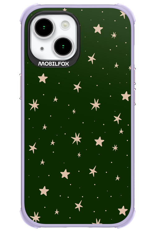Forest Green Stars - Apple iPhone 15