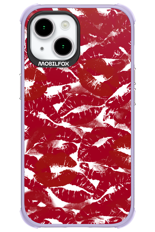 Burgundy and Kiss 2.0 - Apple iPhone 15