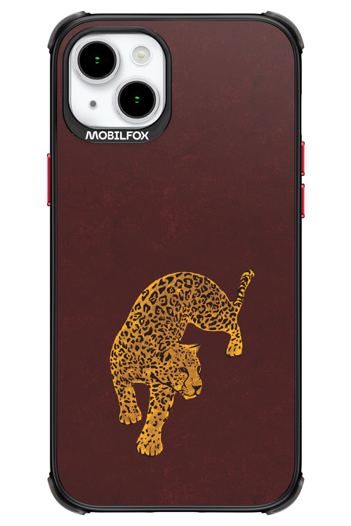 Burgundy Leopard - Apple iPhone 15 Plus