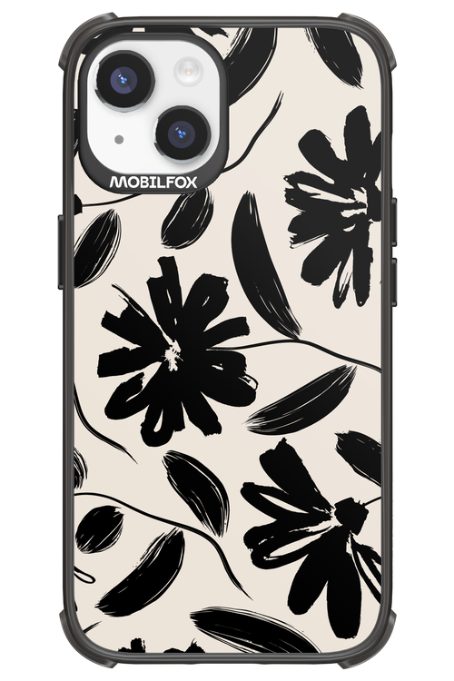 Monochrome Flowerss - Apple iPhone 14