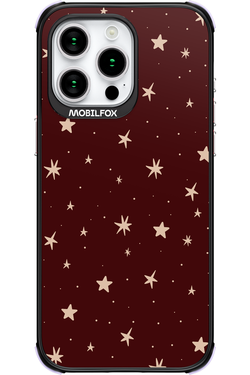 Burgundy Stars - Apple iPhone 15 Pro Max