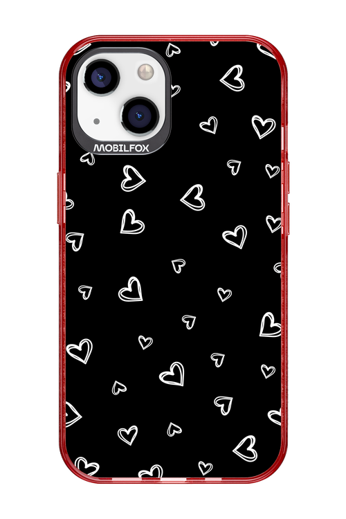 Monochrome Hearts 2.0 - Apple iPhone 13