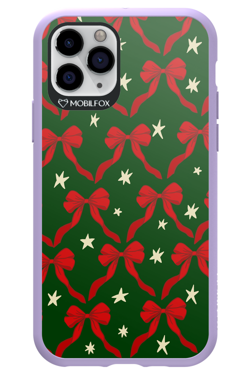Bow & Stars (Green) - Apple iPhone 11 Pro