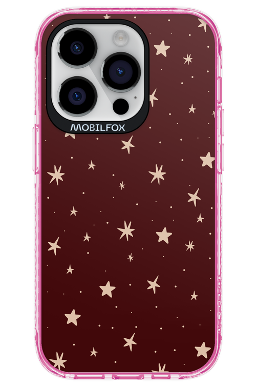 Burgundy Stars - Apple iPhone 14 Pro
