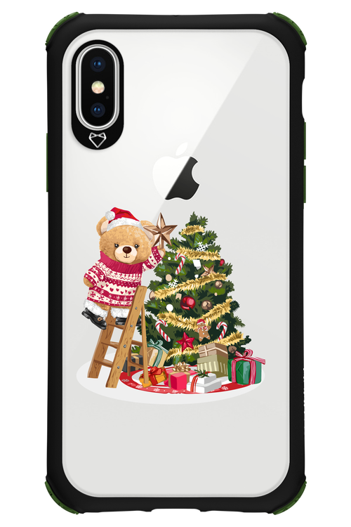 Christmas Bear (Transparent) - Apple iPhone X