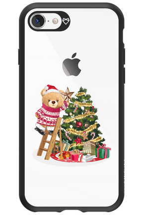 Christmas Bear (Transparent) - Apple iPhone 8