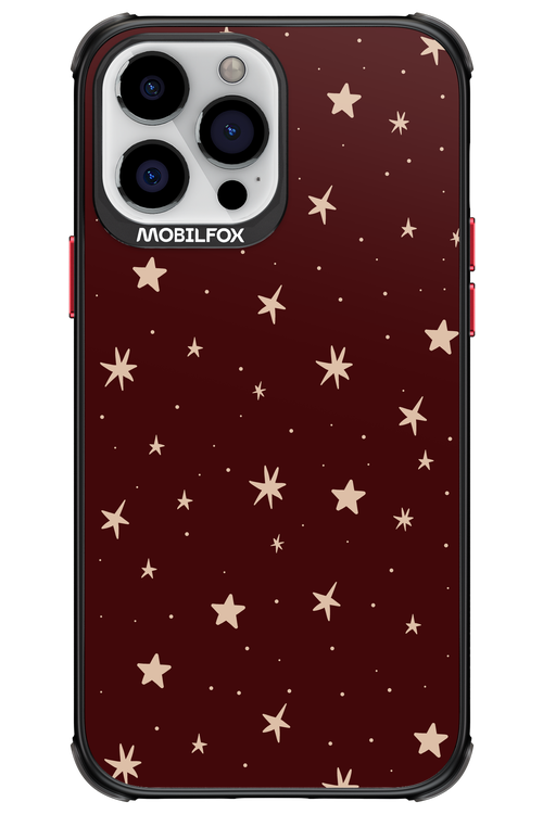 Burgundy Stars - Apple iPhone 13 Pro Max