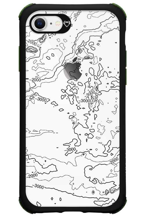Contour Map - Apple iPhone 8
