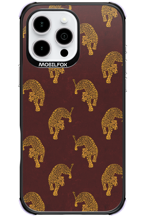 Burgundy Leopard Pattern - Apple iPhone 16 Pro Max