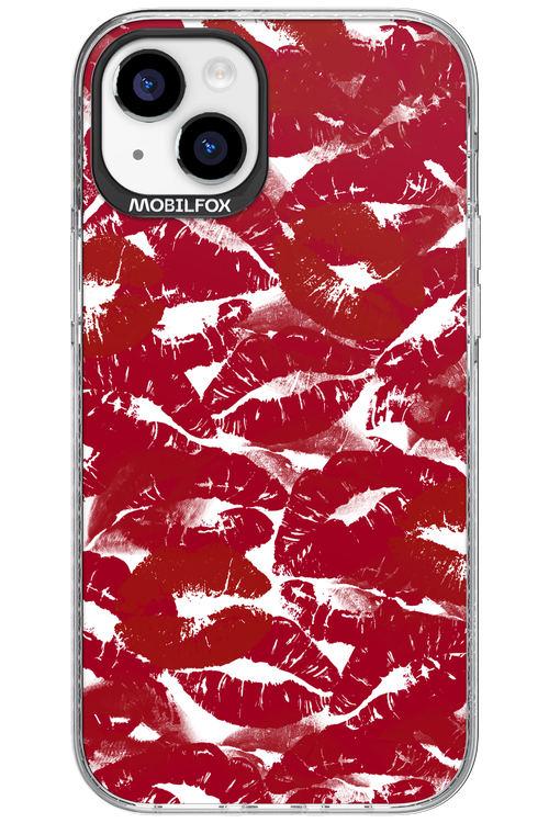 Burgundy and Kiss 2.0 - Apple iPhone 15 Plus