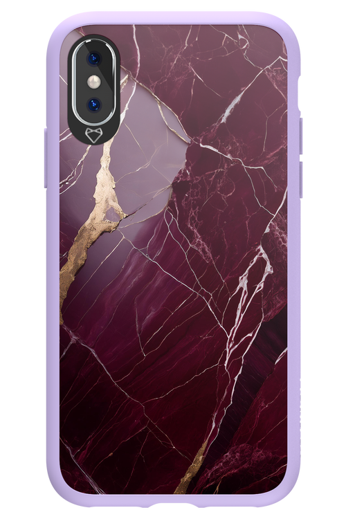 Burgundy Marble 2.0 - Apple iPhone X