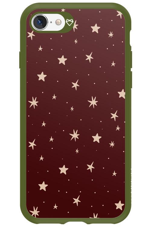 Burgundy Stars - Apple iPhone 8