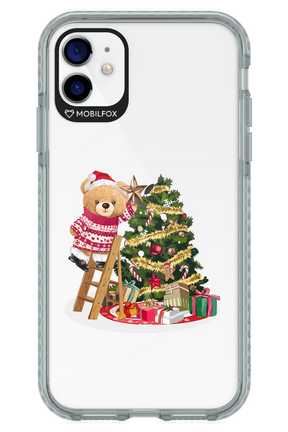 Christmas Bear (Transparent) - Apple iPhone 11