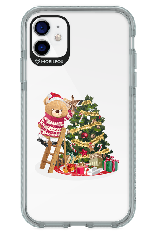 Christmas Bear (Transparent) - Apple iPhone 11
