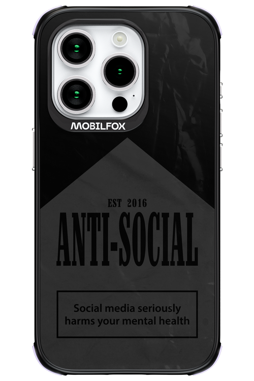 ANTI-SOCIAL (BLVCK) 2.0 - Apple iPhone 15 Pro