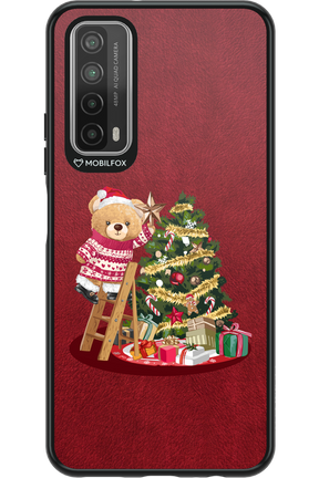 Christmas Bear (Burgundy) - Huawei P Smart 2021