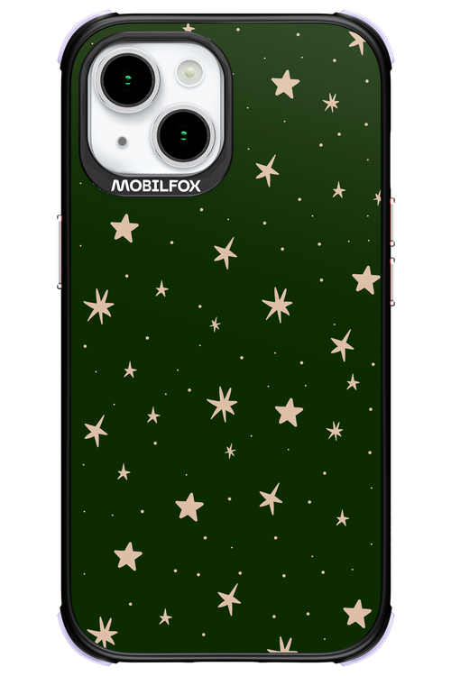Forest Green Stars - Apple iPhone 15