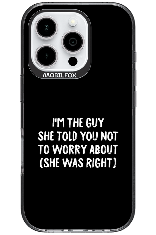 She was right 2.0 - Apple iPhone 16 Pro