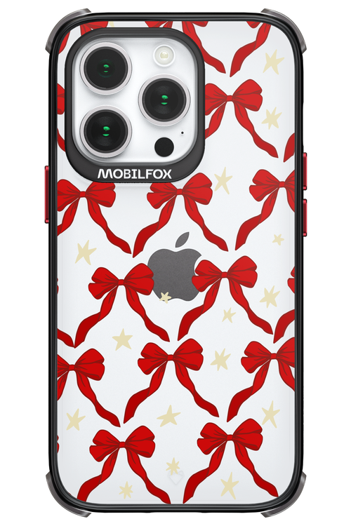 Bow & Stars (Transparent) - Apple iPhone 14 Pro