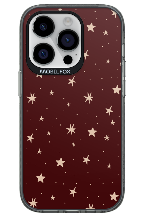 Burgundy Stars - Apple iPhone 14 Pro