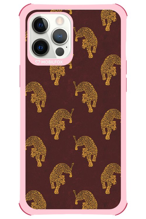 Burgundy Leopard Pattern - Apple iPhone 12 Pro Max