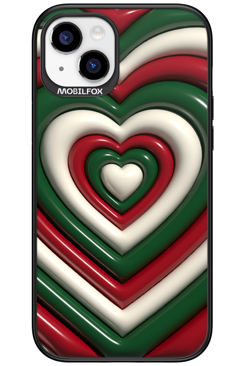 XMAS Hearts - Apple iPhone 15 Plus