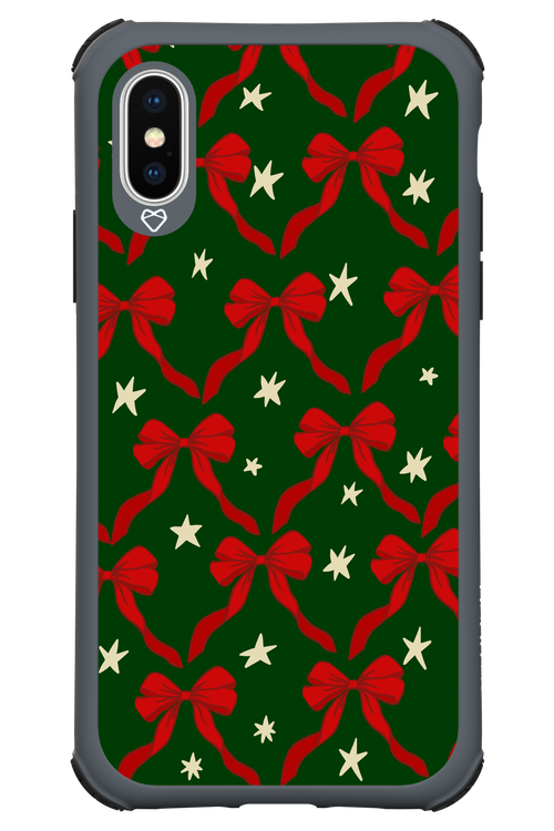 Bow & Stars (Green) - Apple iPhone XS