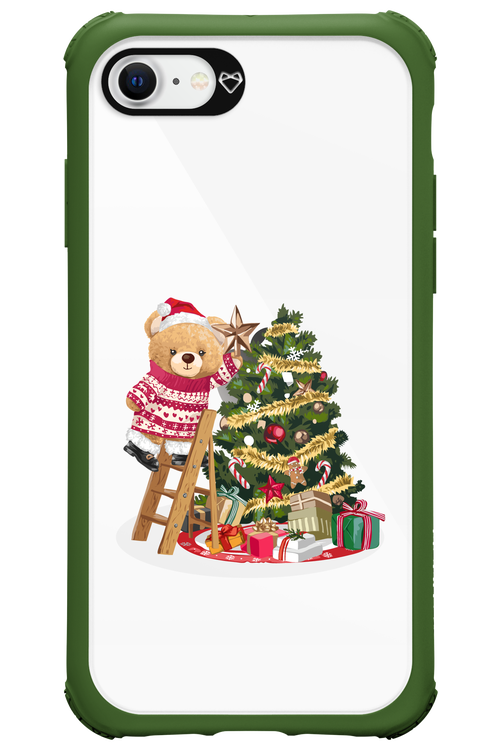 Christmas Bear (Transparent) - Apple iPhone SE 2022