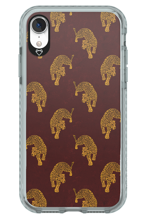 Burgundy Leopard Pattern - Apple iPhone XR