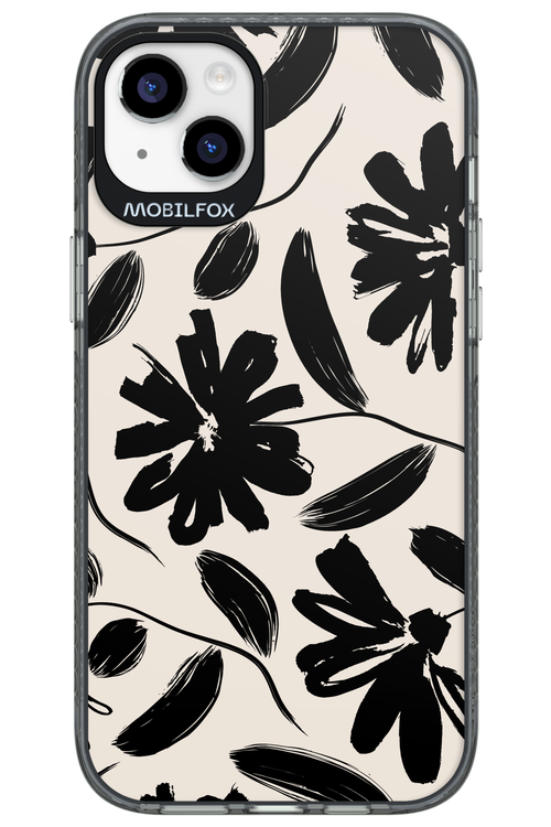 Monochrome Flowerss - Apple iPhone 14 Plus