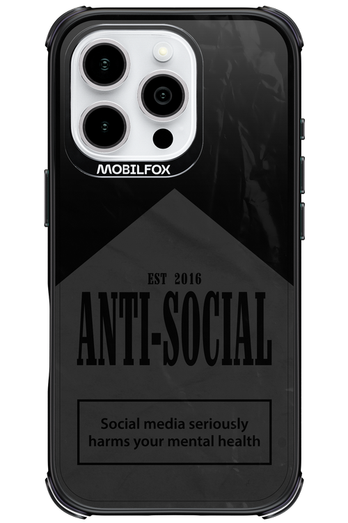 ANTI-SOCIAL (BLVCK) 2.0 - Apple iPhone 16 Pro