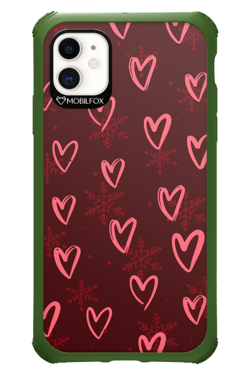 Christmas Hearts - Apple iPhone 11