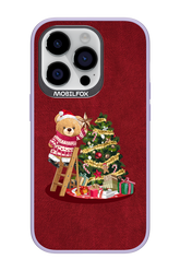 Christmas Bear (Burgundy) - Apple iPhone 14 Pro