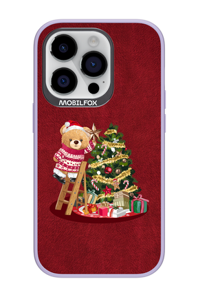Christmas Bear (Burgundy) - Apple iPhone 14 Pro