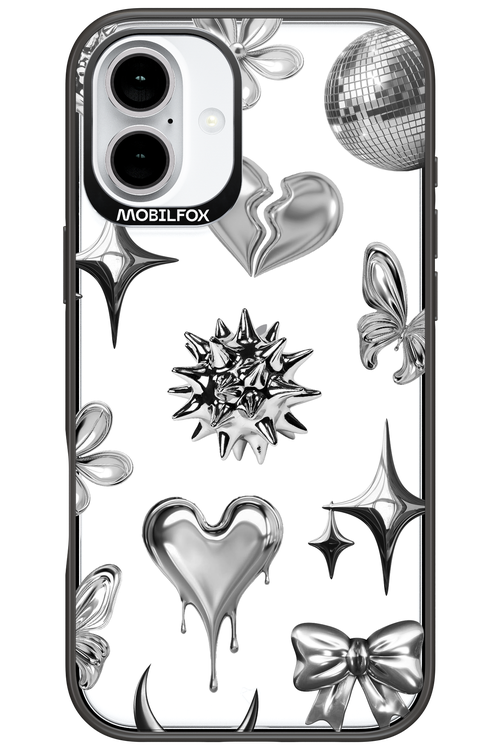 Silver Zone Transparent - Apple iPhone 16 Plus