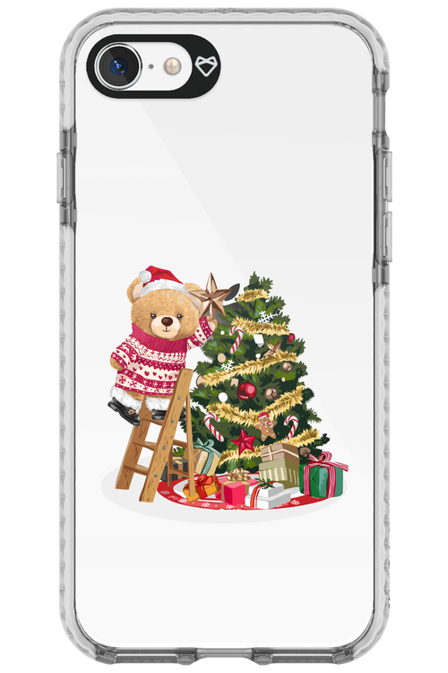 Christmas Bear (Transparent) - Apple iPhone SE 2022