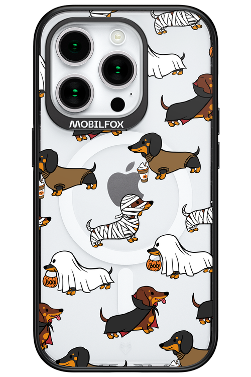 Scary Dachshund (Transparent) - Apple iPhone 15 Pro
