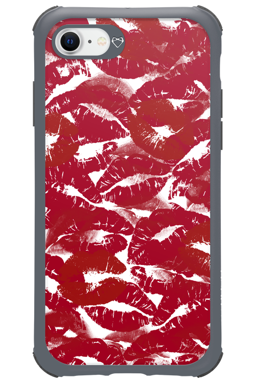 Burgundy and Kiss 2.0 - Apple iPhone 8