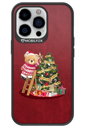 Christmas Bear (Burgundy) - Apple iPhone 13 Pro