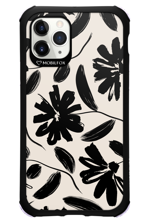 Monochrome Flowerss - Apple iPhone 11 Pro
