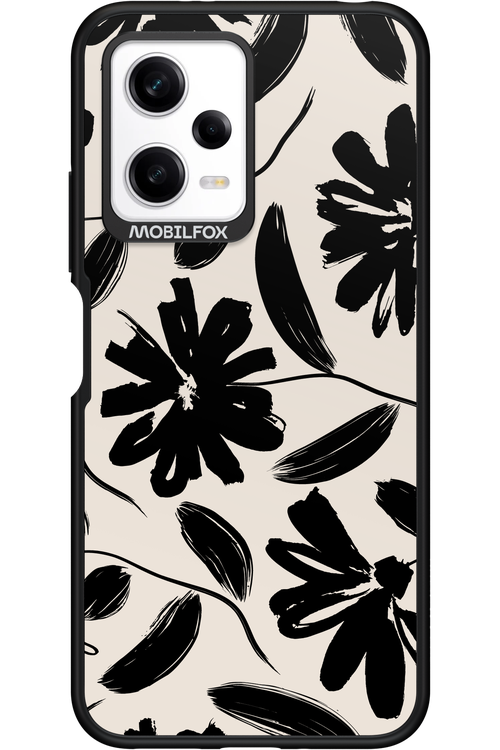 Monochrome Flowerss 2.0 - Xiaomi Redmi Note 12 5G