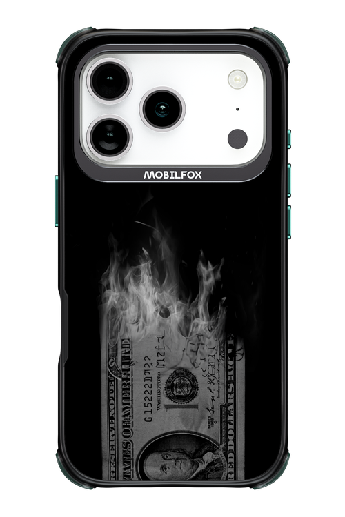 Money Burn B&W - Apple iPhone 17 Pro
