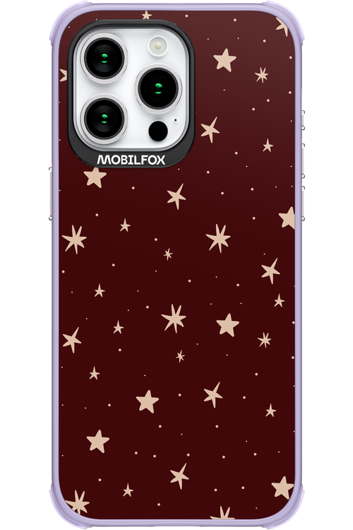 Burgundy Stars - Apple iPhone 15 Pro Max