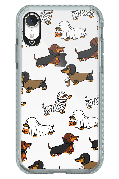 Scary Dachshund (Transparent) - Apple iPhone XR