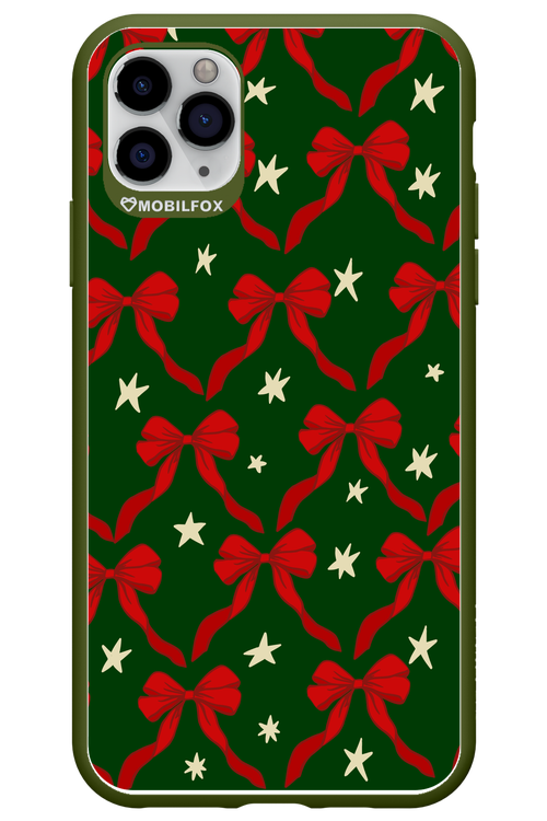Bow & Stars (Green) - Apple iPhone 11 Pro Max