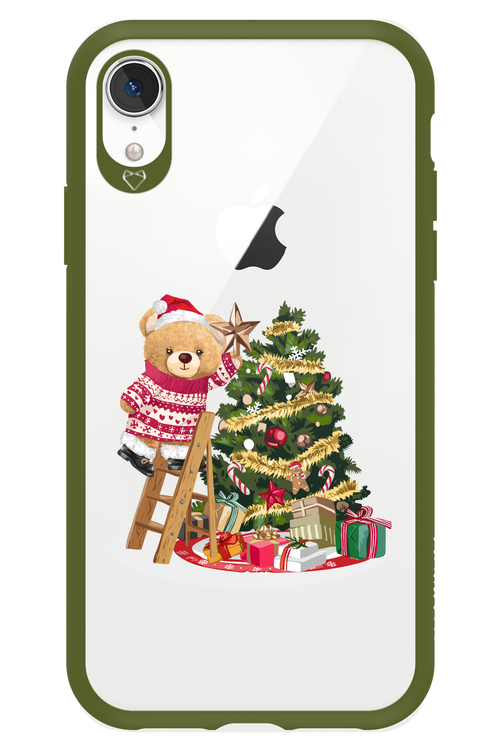 Christmas Bear (Transparent) - Apple iPhone XR