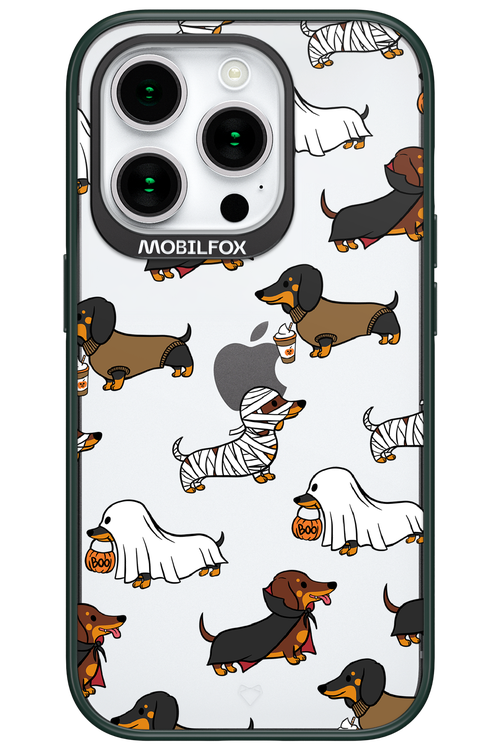 Scary Dachshund (Transparent) - Apple iPhone 15 Pro