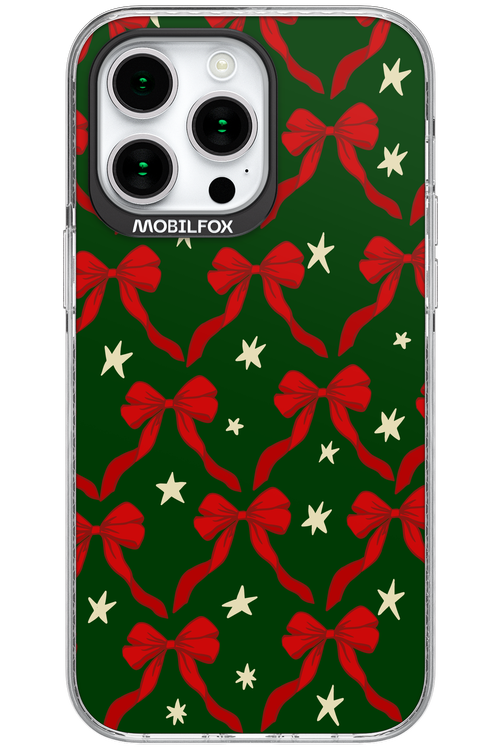 Bow & Stars (Green) - Apple iPhone 15 Pro Max