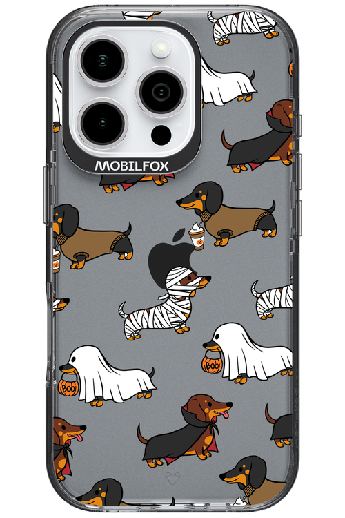 Scary Dachshund (Transparent) - Apple iPhone 16 Pro